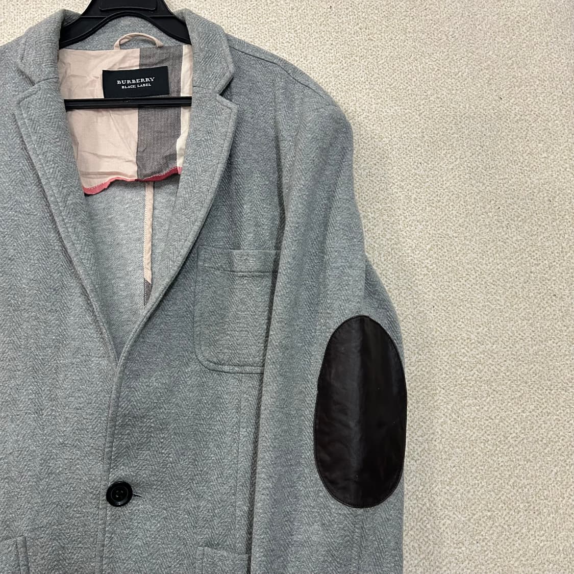 (4) 버버리 블랙라벨 그레이 암패치 자켓 상품이미지3