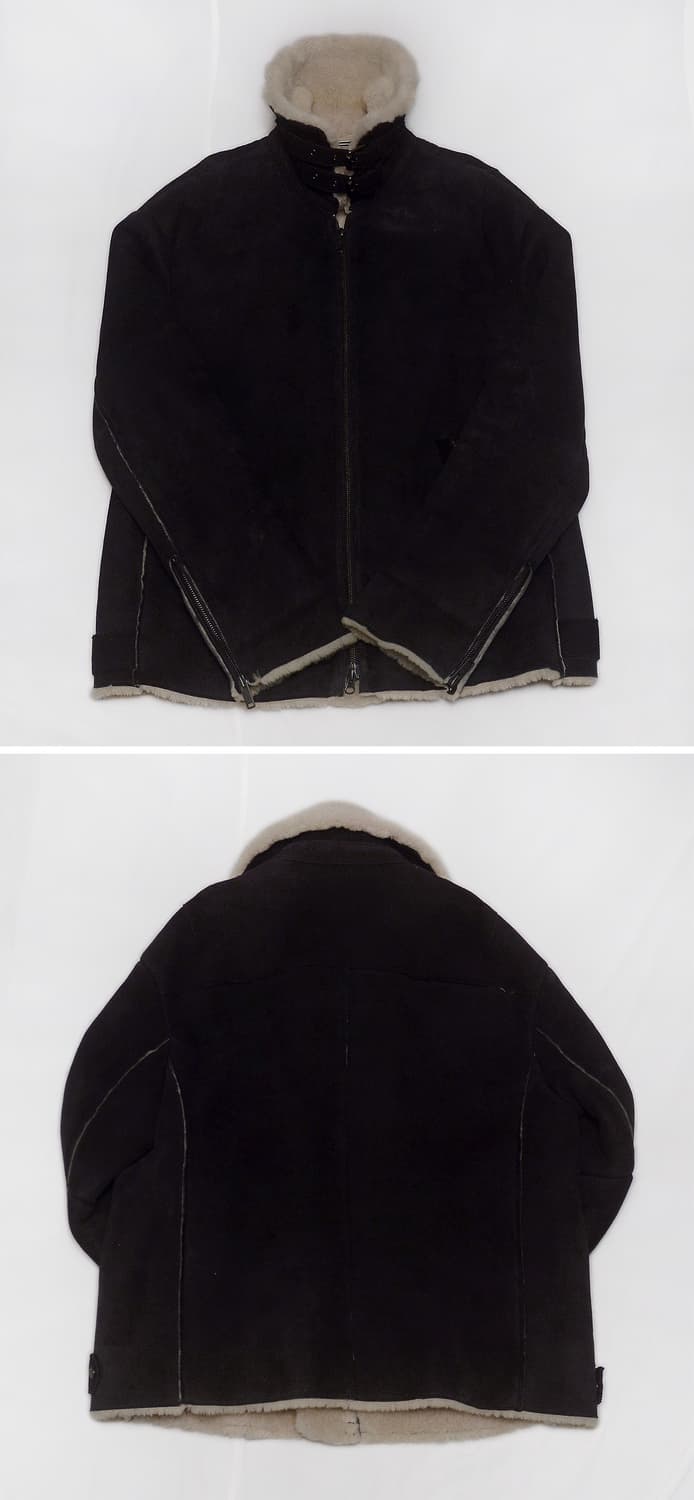 엠비오 (MVIO) 천연 양가죽 스웨이드 무스탕 라이더 자켓 (100+) 상품이미지3