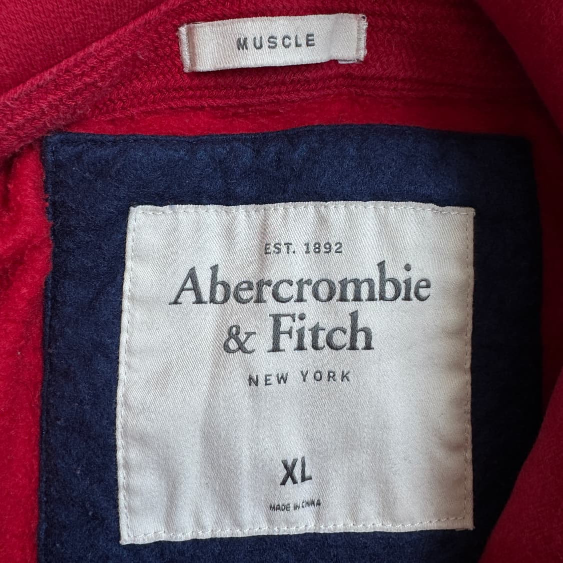 아베크롬비 18 십팔 스웻 후드티 레드 상품이미지5