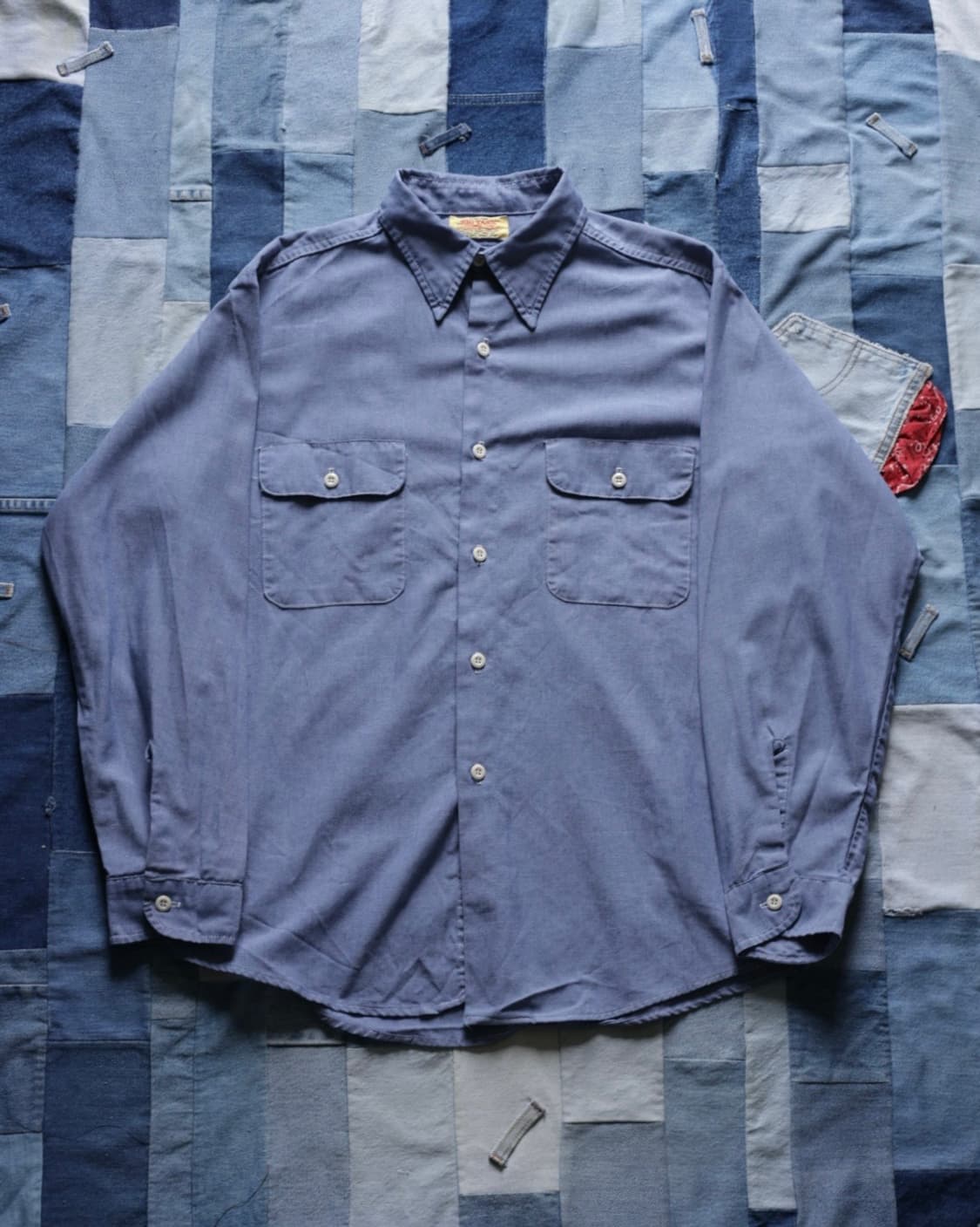빅 얀크 70s 샴브레이 셔츠/Big yank 70s chambray  상품이미지1