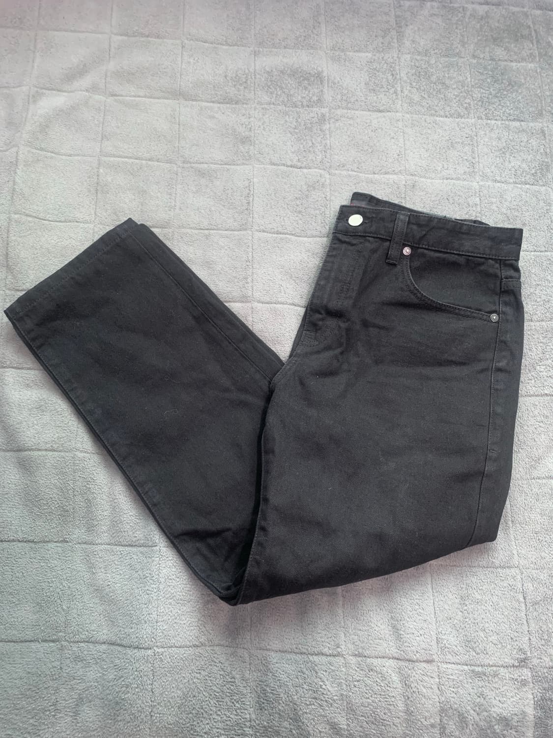 PLAC 블랙 데님 팬츠 M 33 상품이미지1