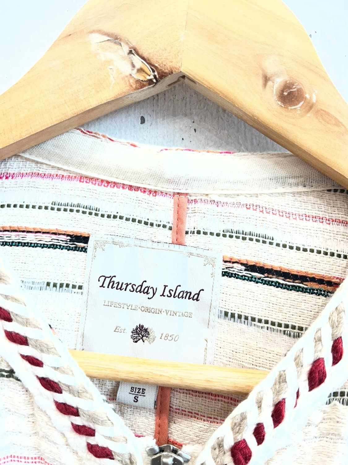 써스데이아일랜드 트위드 집업 숏 자켓 상품이미지6