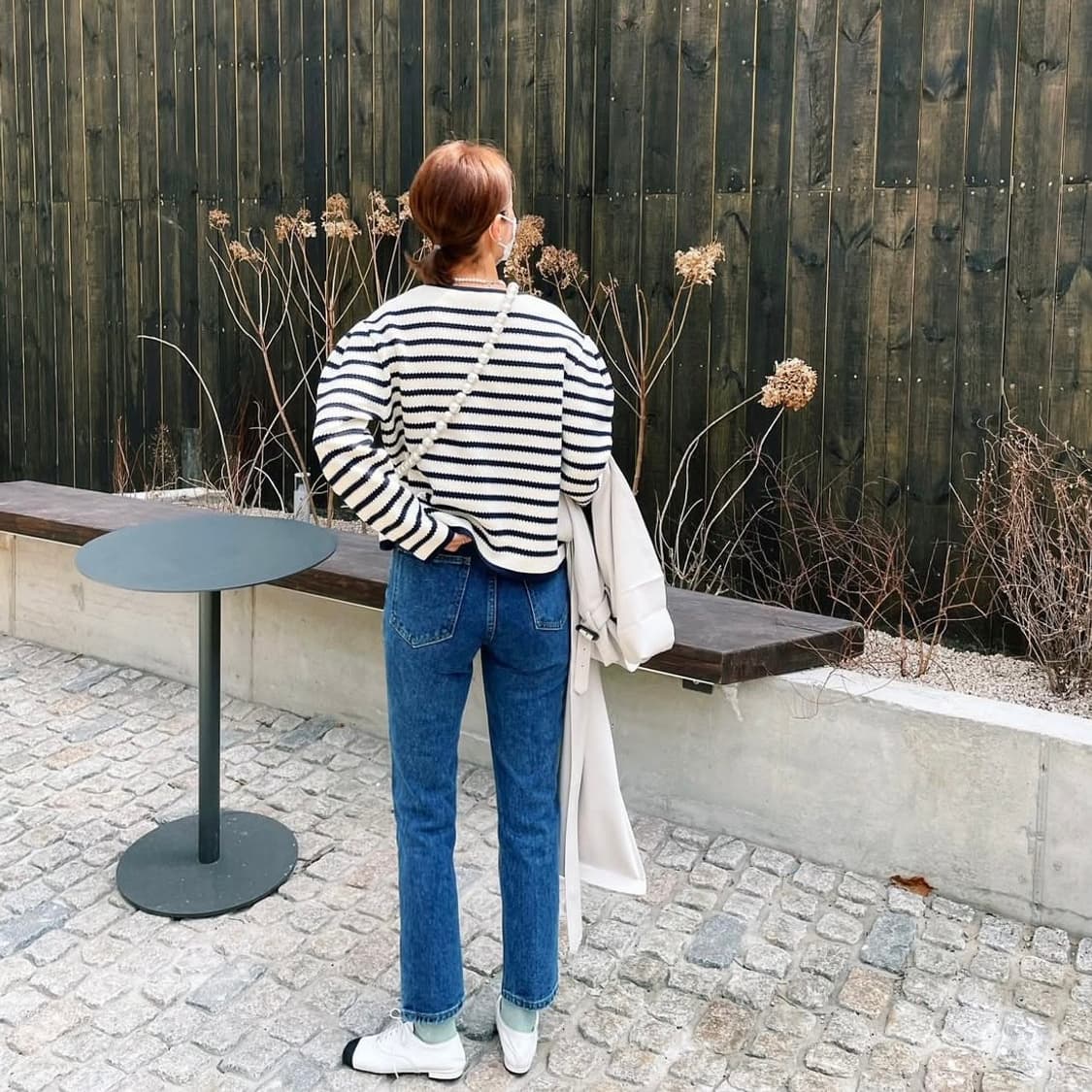 새상품 ) 임블리 스트라이프 가디건 상품이미지3