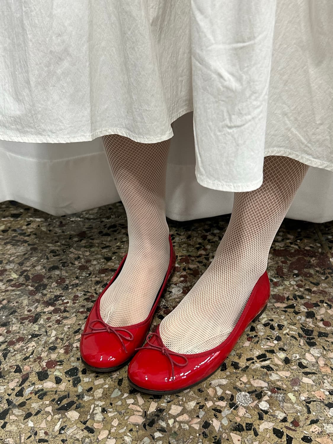 vanity beauty red flat shoes 상품이미지1
