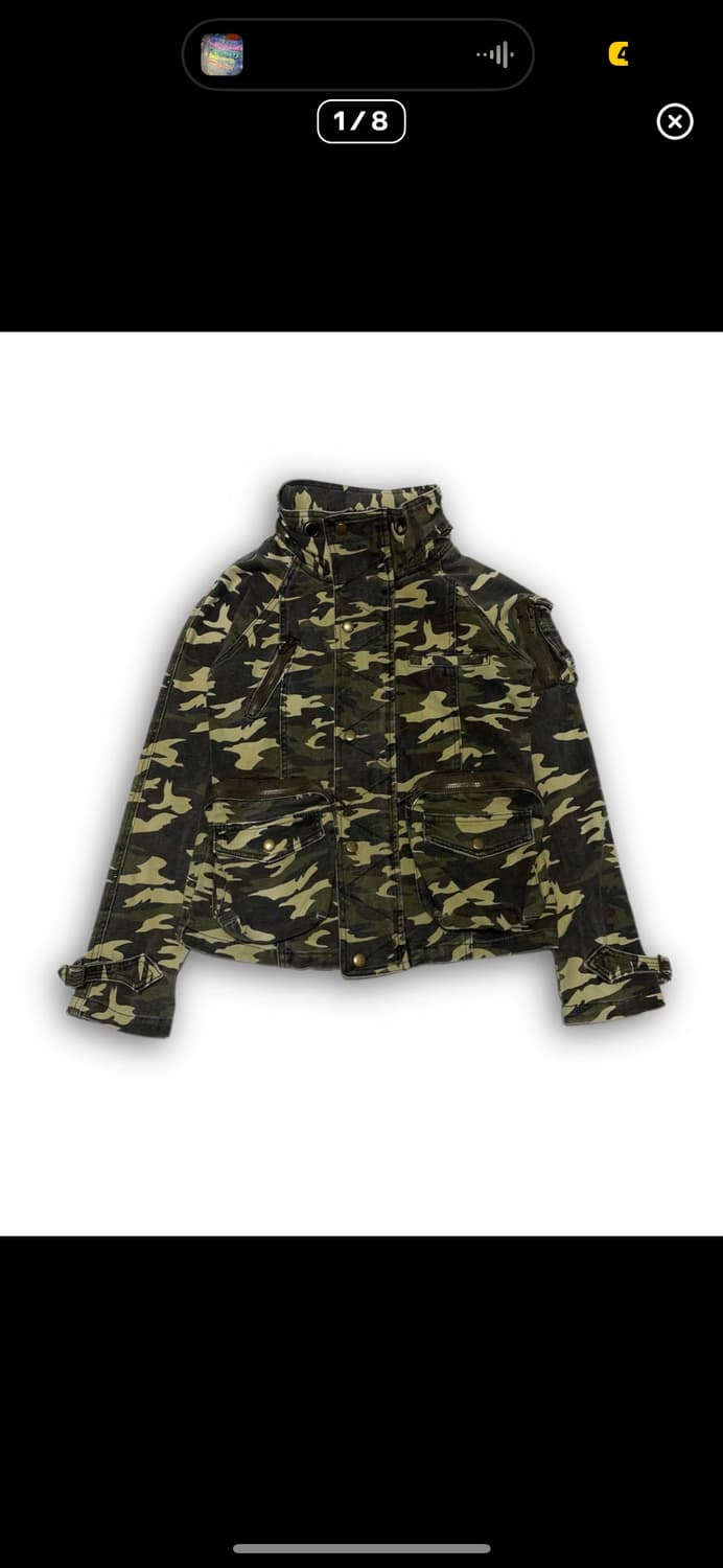 카모플라주 하이넥 자켓 상품이미지3