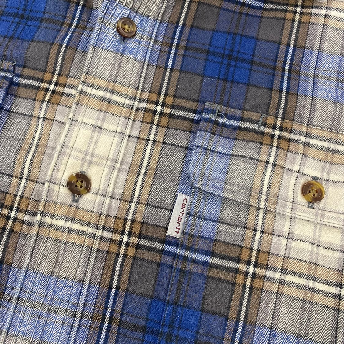 칼하트 OG 포켓 체크 워크 셔츠 (100) 상품이미지4