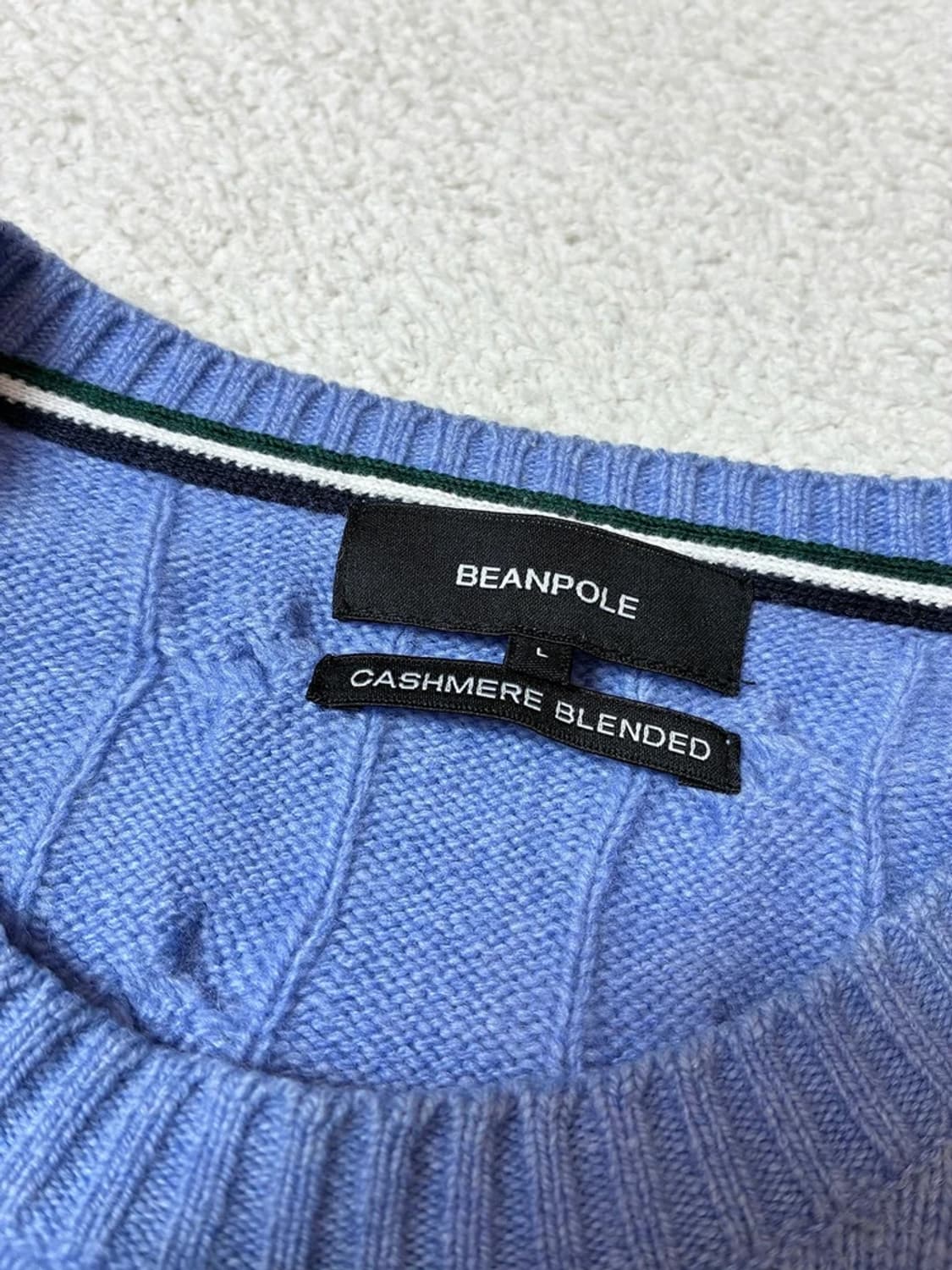 빈폴 23FW 캐시미어 블렌드 꽈배기 니트 PN7874 상품이미지7