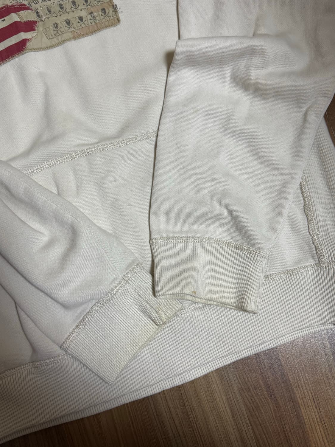 폴로 성조기 아이보리 후드티 상품이미지2