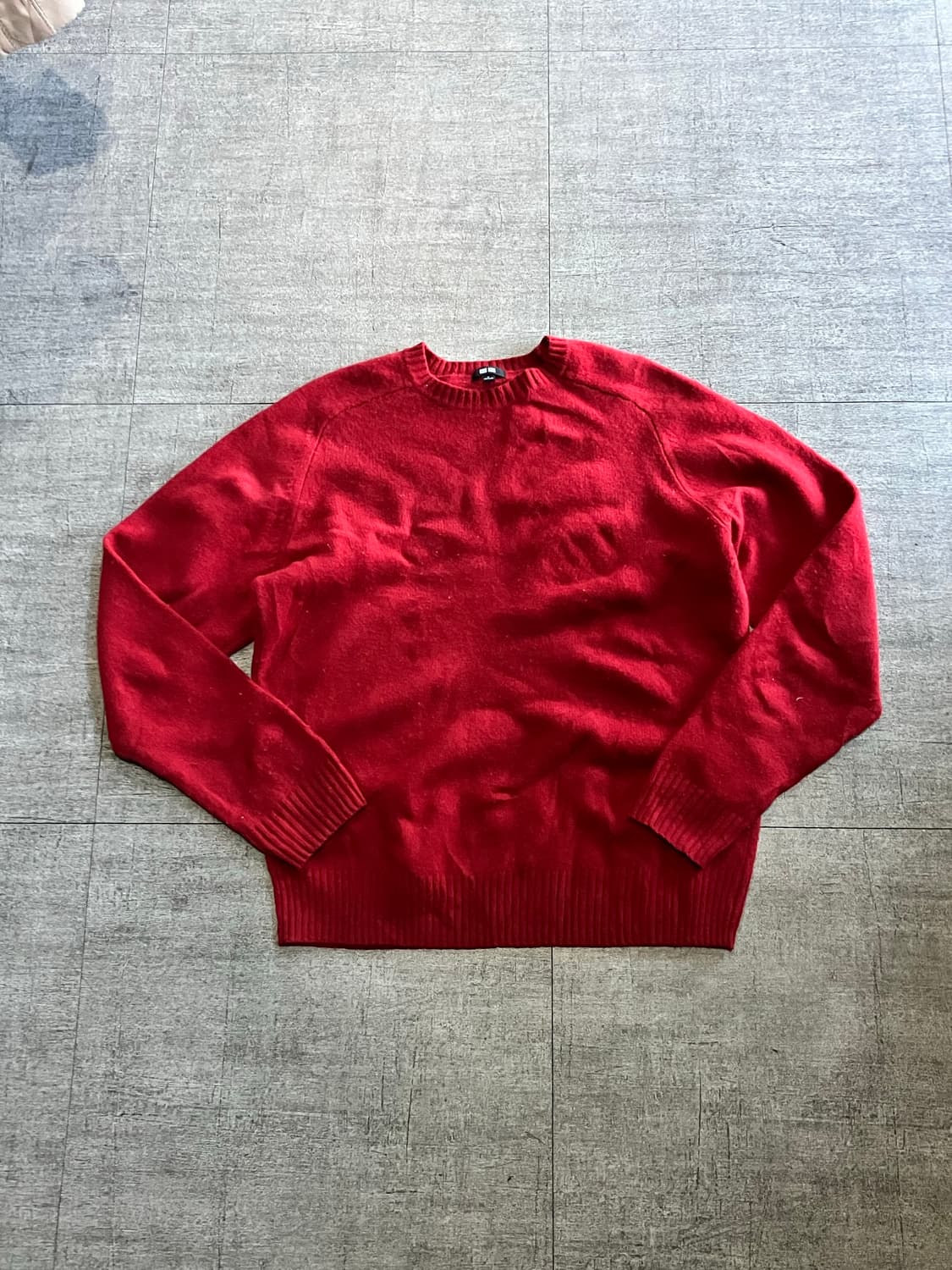 Uniqlo 유니클로 올드스쿨아메카지 니트스웨터 레드 상품이미지1