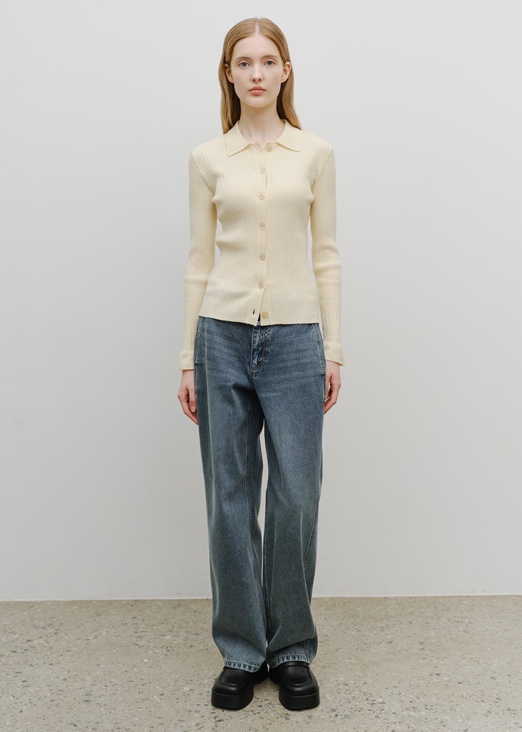 마리떼 프랑소와 저버 청바지 와이드 벌룬핏 데님팬츠 애쉬블루 25 새상품 상품이미지2