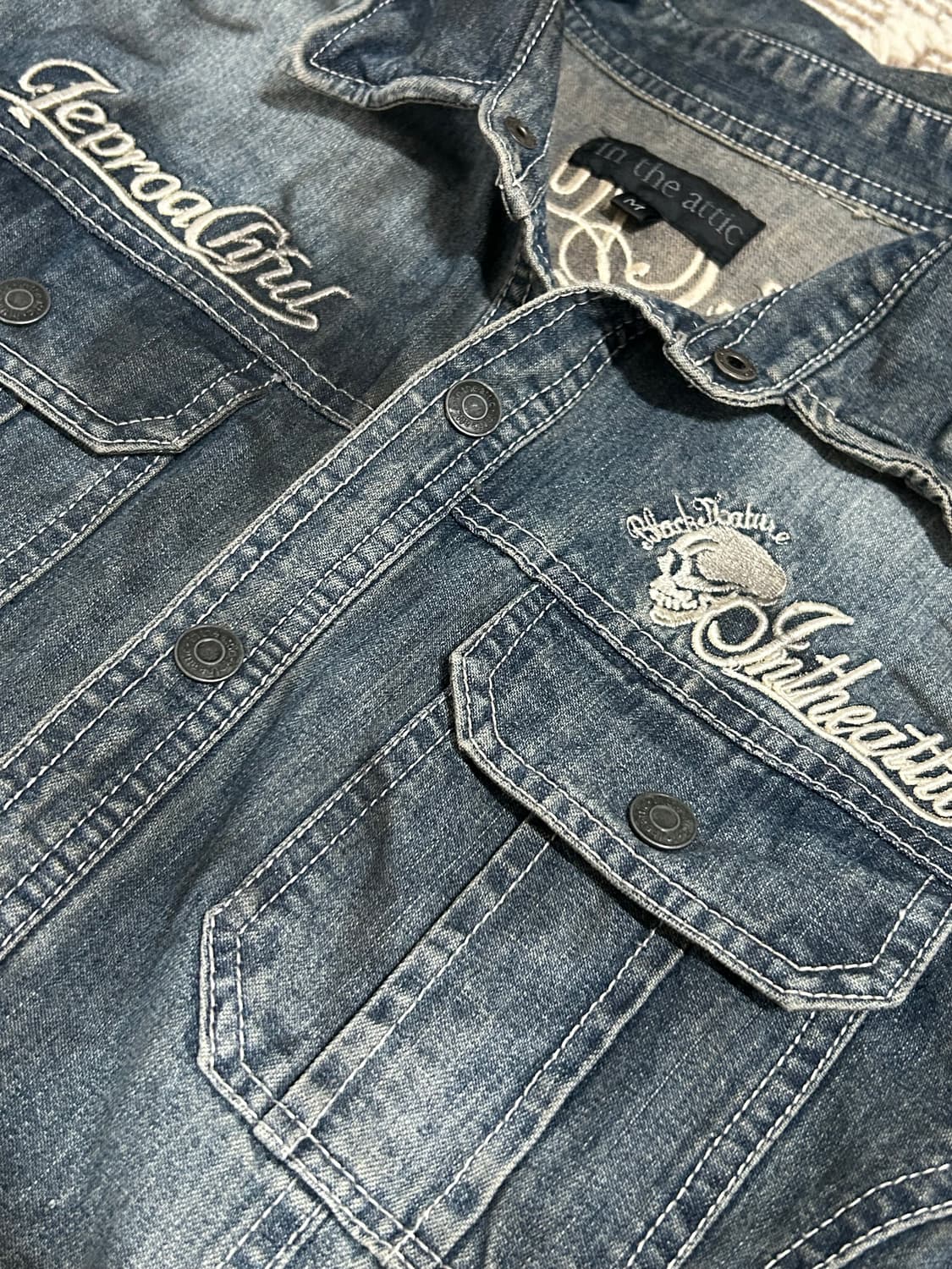 in the attic 데님 락시크 자켓 상품이미지3