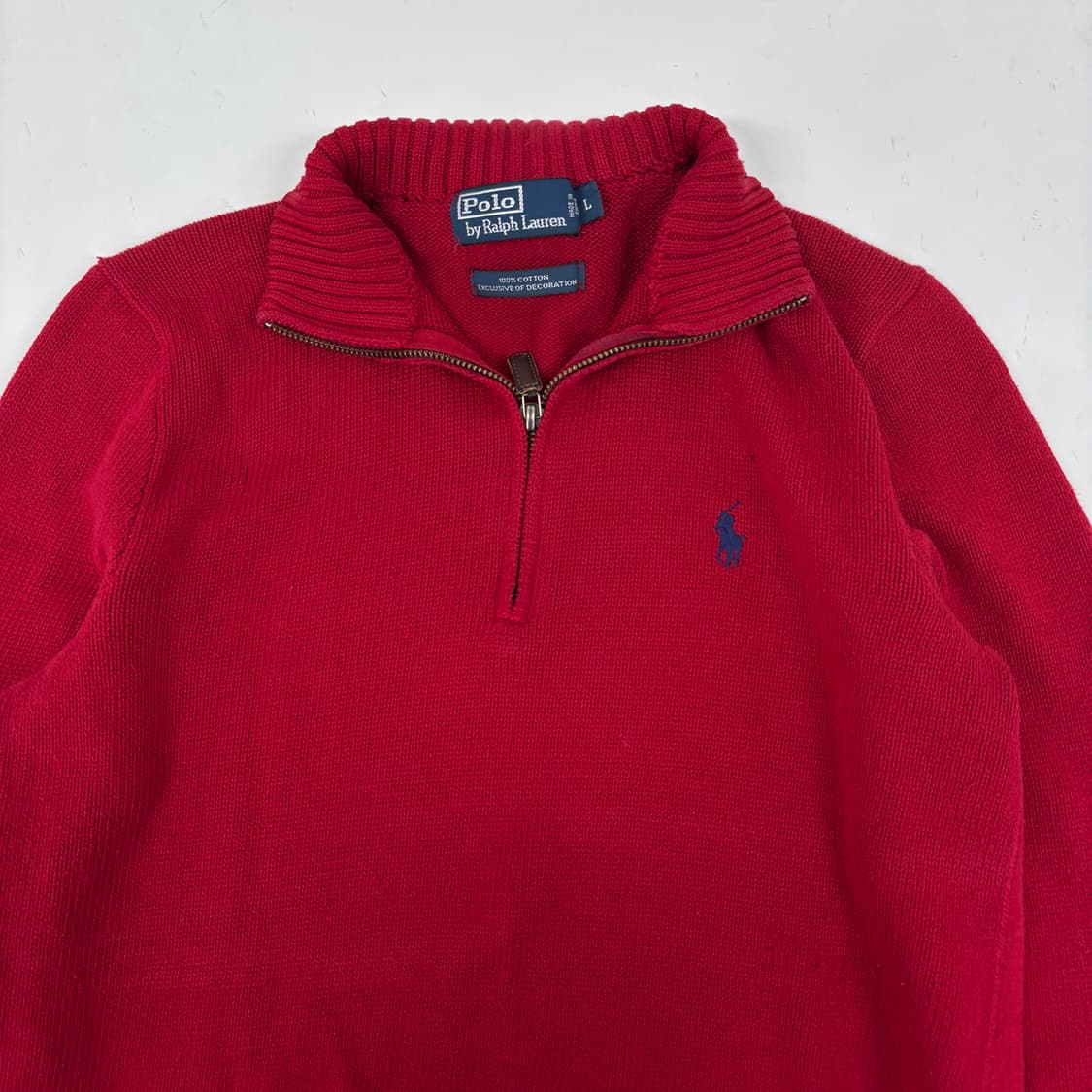 폴로 반집업 니트 상품이미지4