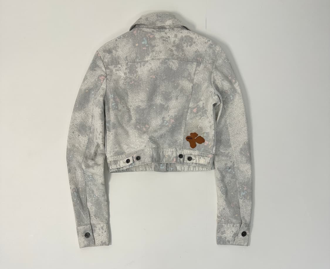 Diesel 디젤 페인티드 크롭 데님 자켓 상품이미지4