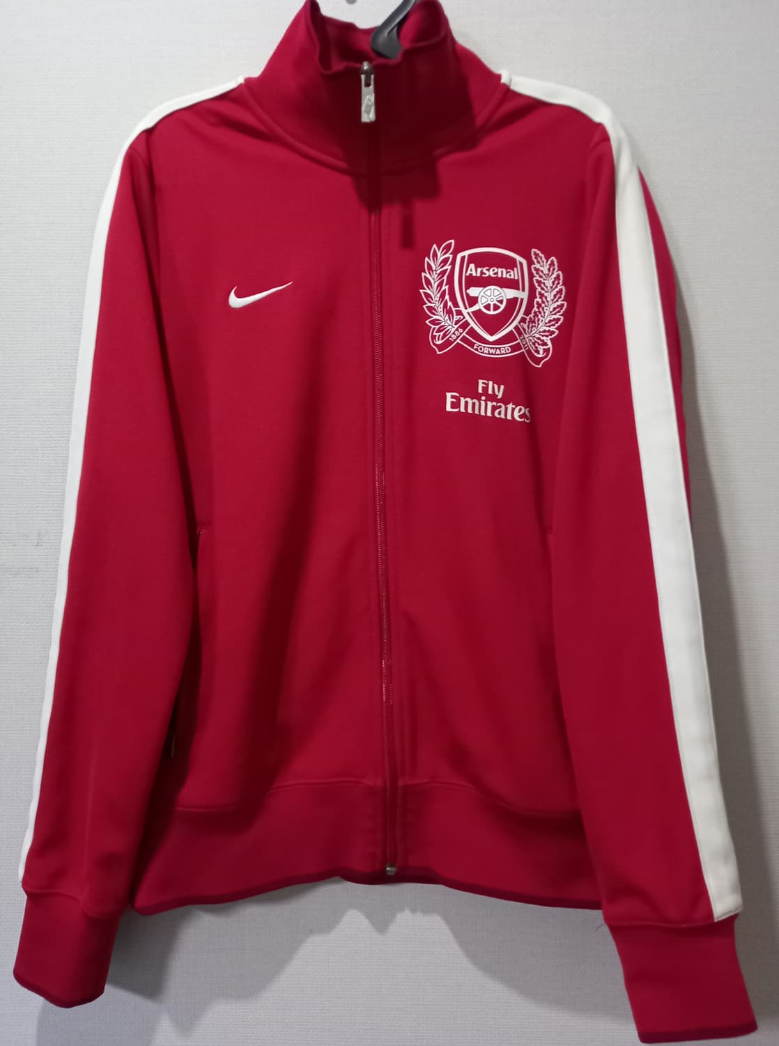 나이키 아스날 125주년  레드 빨강 트랙탑 저지 져지집업 95/M 상품이미지1