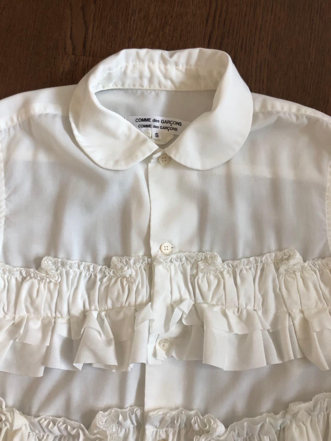Comme des Garcons 꼼데가르송 프릴 블라우스 셔츠 상품이미지2