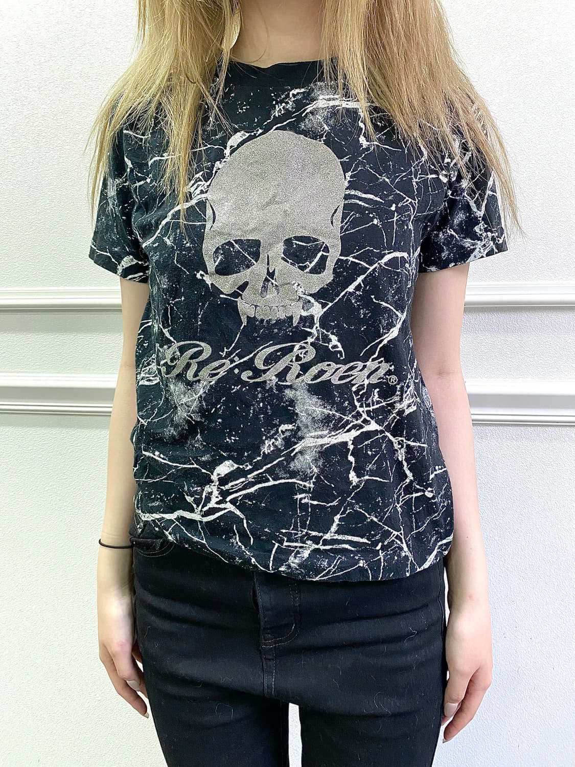 [Re ROEN] Crack Skull Print Tee 상품이미지5
