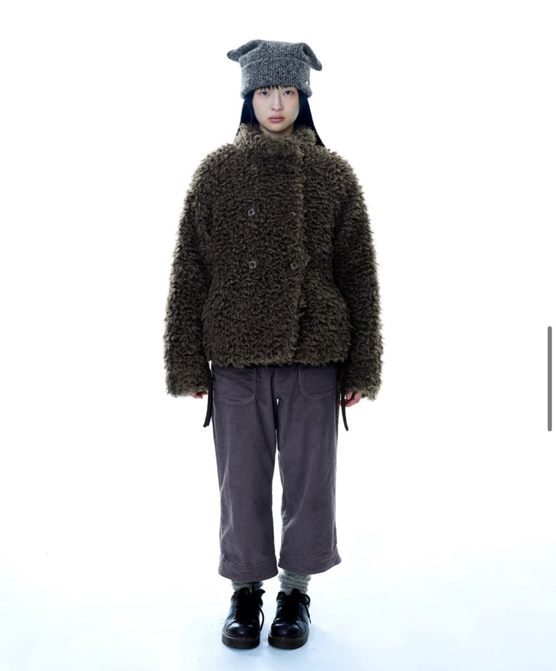 코이세이오 헤어리 퍼 자켓 브라운 상품이미지1