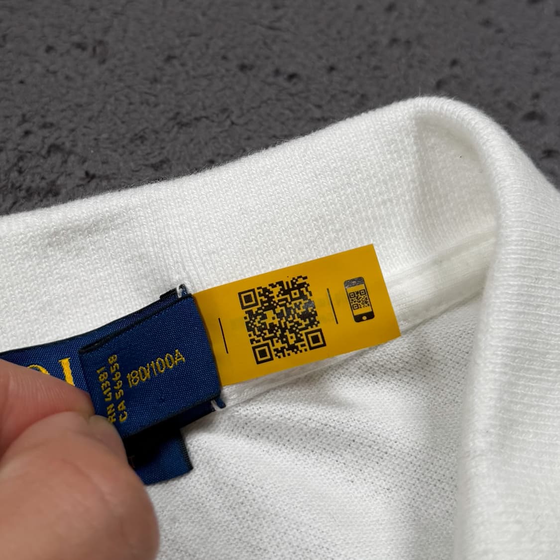 폴로 랄프로렌 임브로이더 자수로고 화이트 카라 반팔 PK 상품이미지4