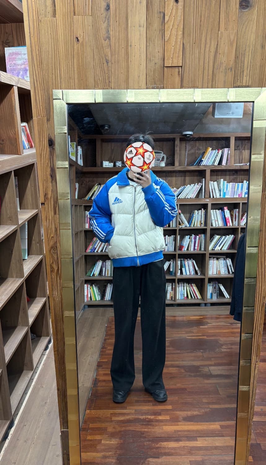 아디다스 블루 화이트 패딩 [105] 상품이미지1