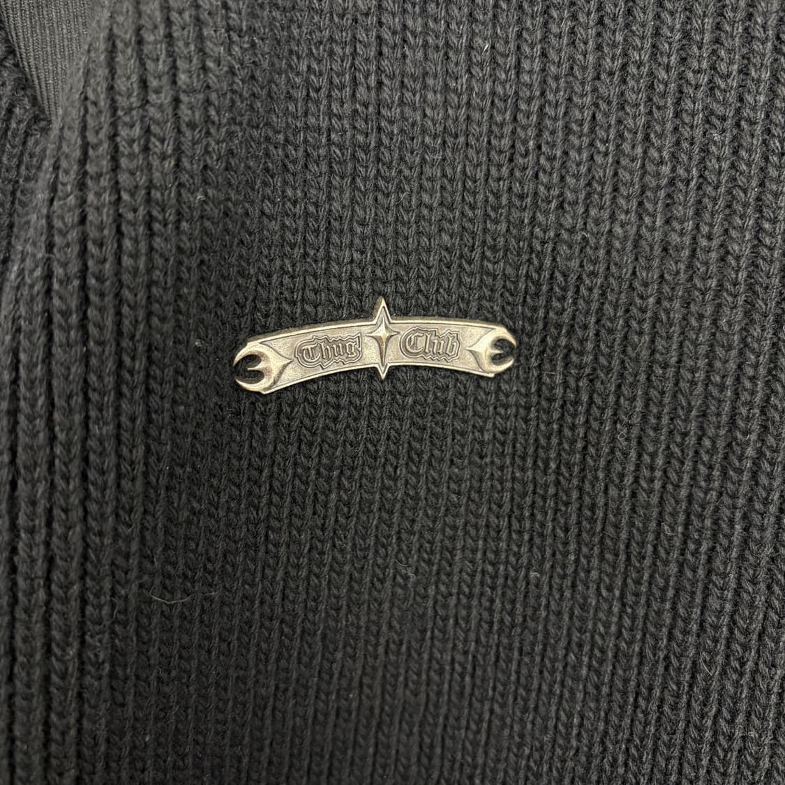 떠그클럽 베를린 디스트로이드 패치 니트 티셔츠 상품이미지5