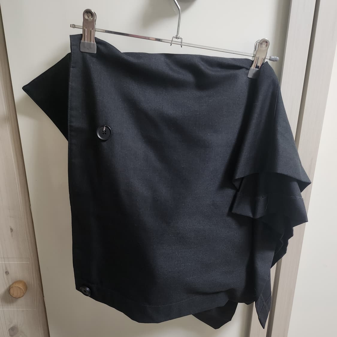 체메씨 스커트 차콜 체메씨 치마 랩스커트 상품이미지3