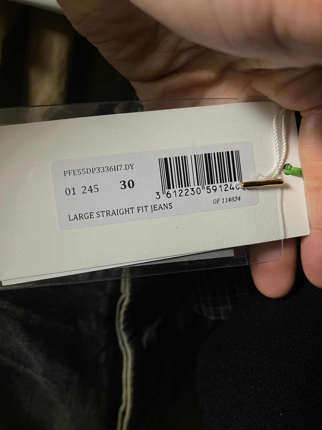 겐조 라지 스트레에트 핏 진스 30 새상품 상품이미지6