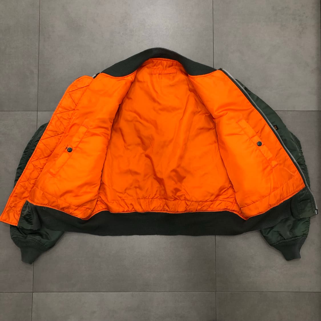 알파인더스트리 ma-1 마원 usa 미국 항공 점퍼 자켓 L 상품이미지4