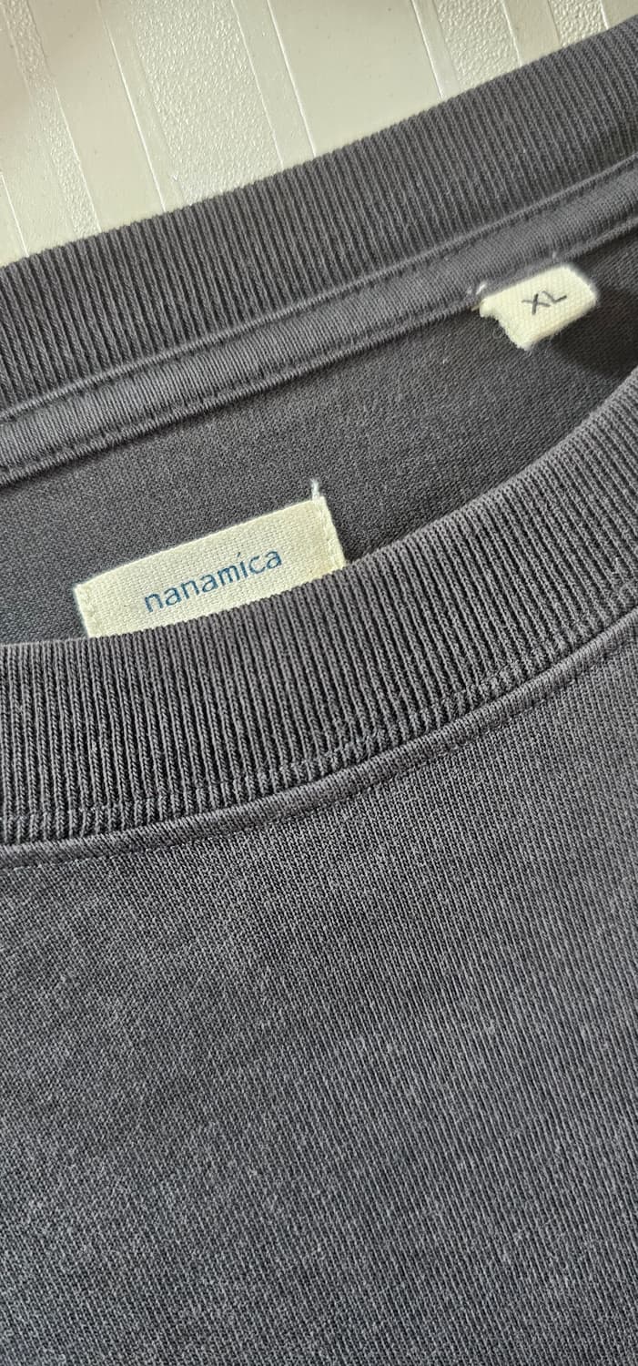 나나미카 OOAL L/S 포켓 티 차콜 상품이미지4