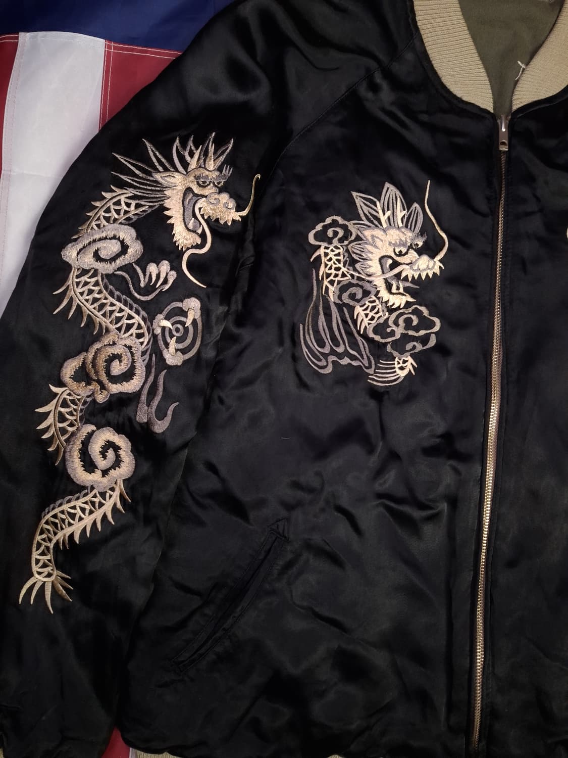 오리지날 스위치 플래닝 베트남전 리버서블 수베니어 스카쟌 상품이미지3