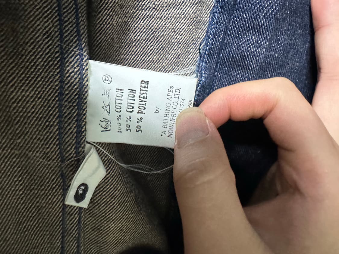 베이프 90's 데님 바시티 자켓 상품이미지4