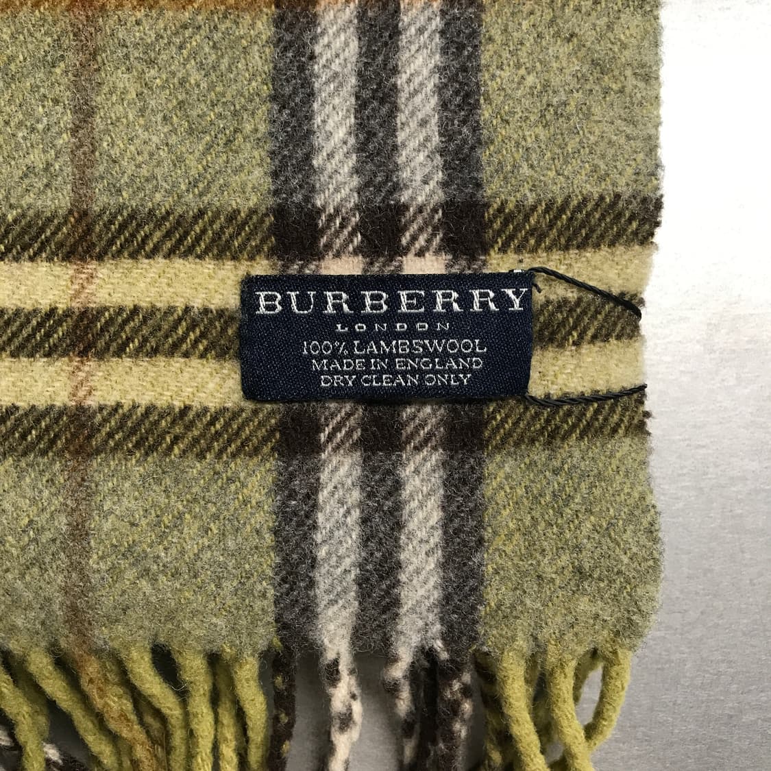 버버리 정품 램스울 머플러 그린 상품이미지4