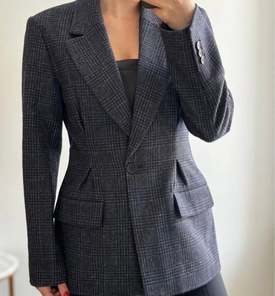 [Maje 마쥬] 여성 체크 자켓 36사이즈 상품이미지1