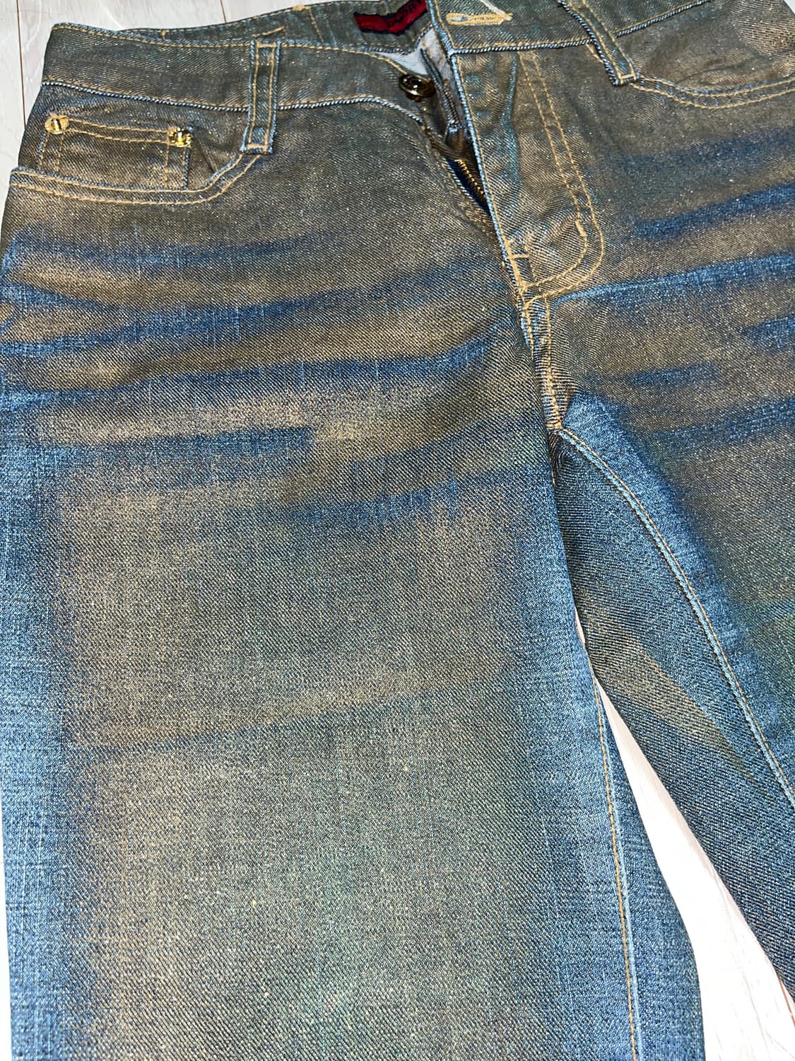 Gold pearl bootcut jeans 상품이미지4