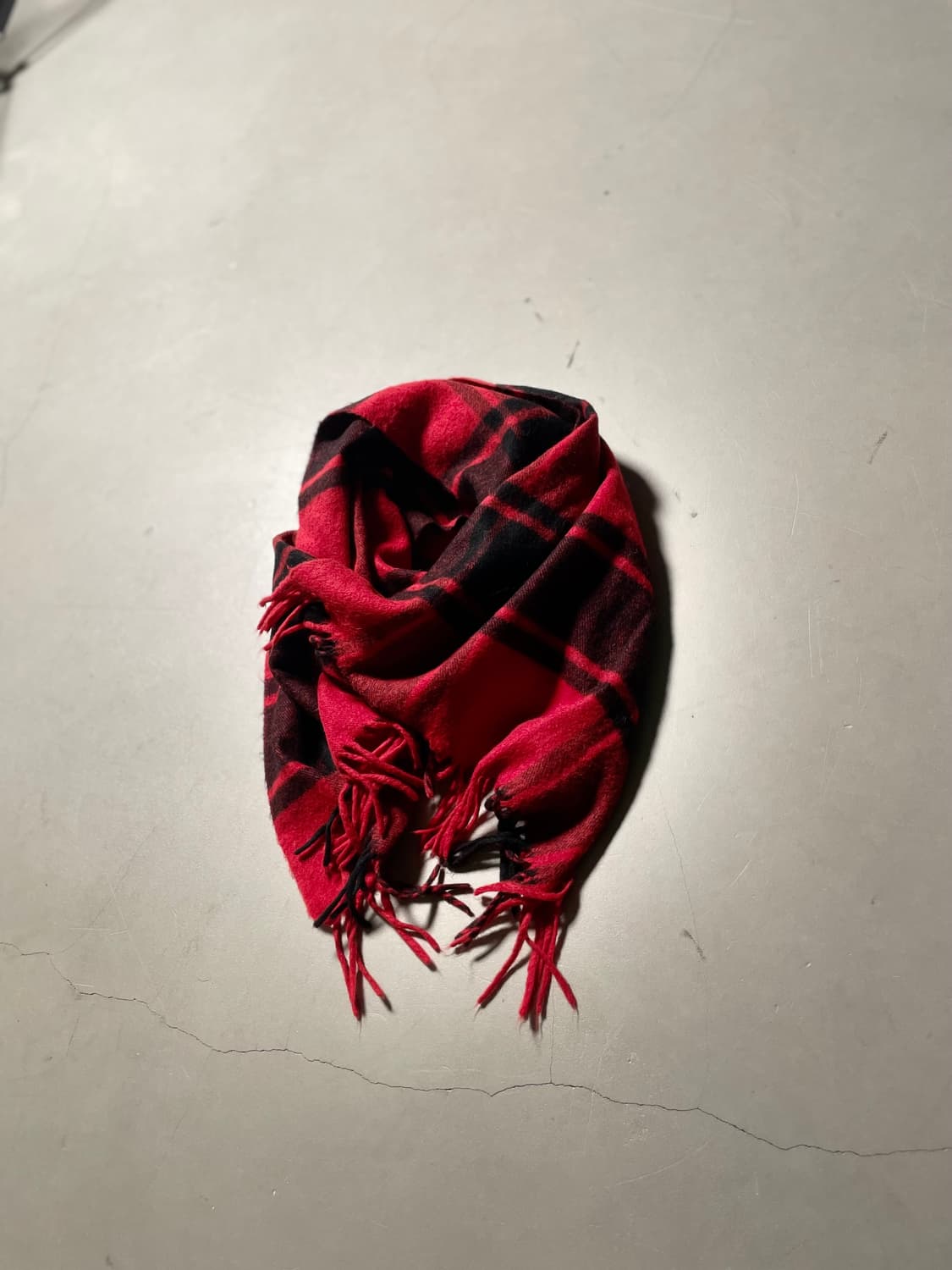 빈티지 Red Check Soft Muffler 상품이미지2