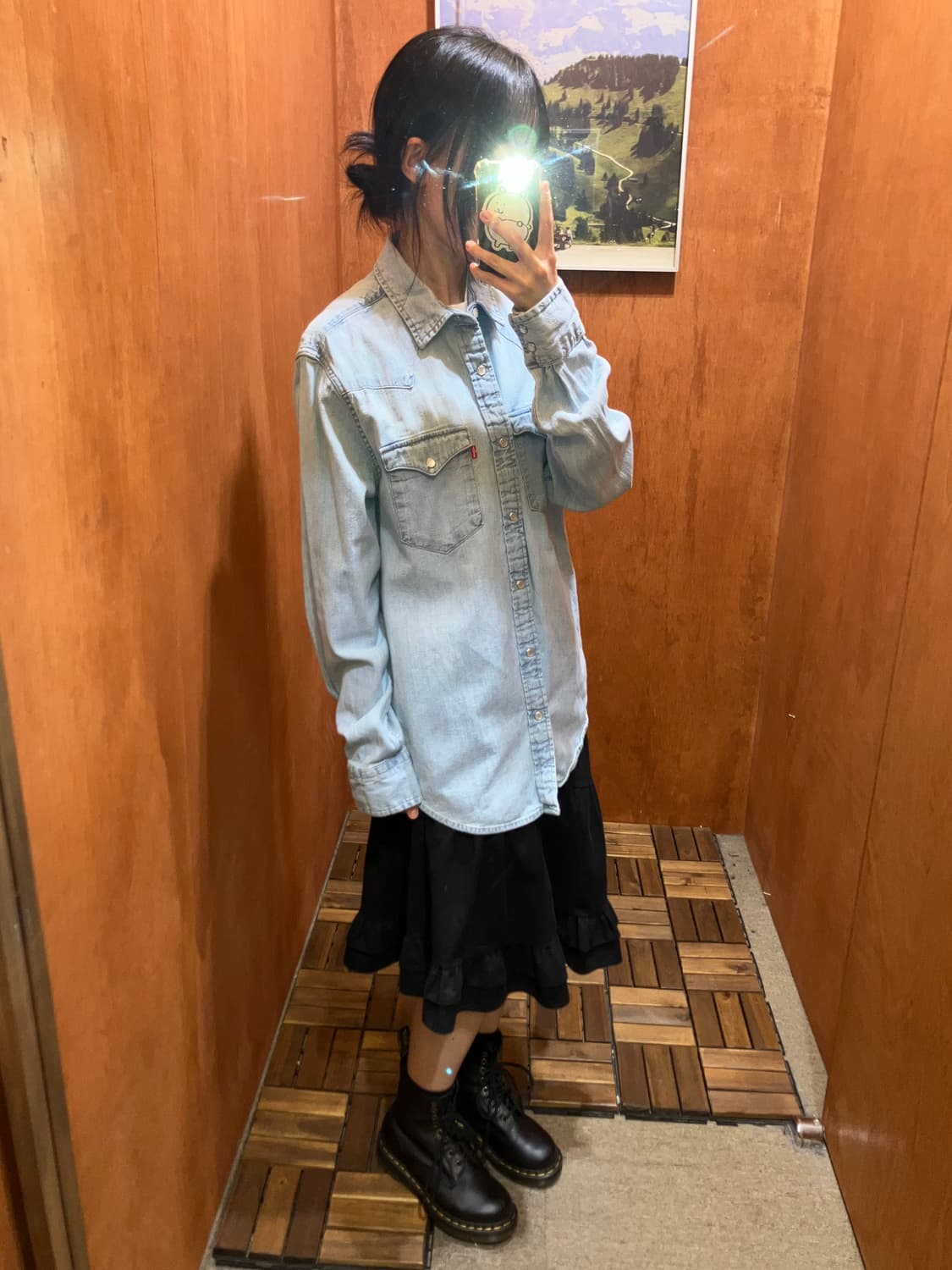 (M) Levi's 리바이스 웨스턴 데님 셔츠 상품이미지3