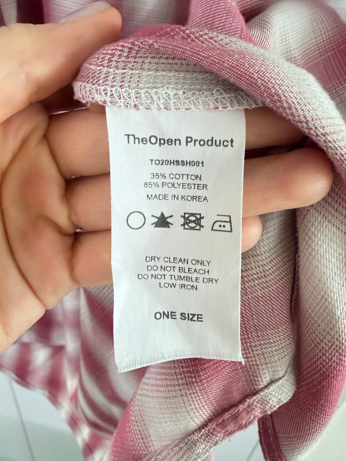 더오픈프러덕트 체크 블라우스 상품이미지6