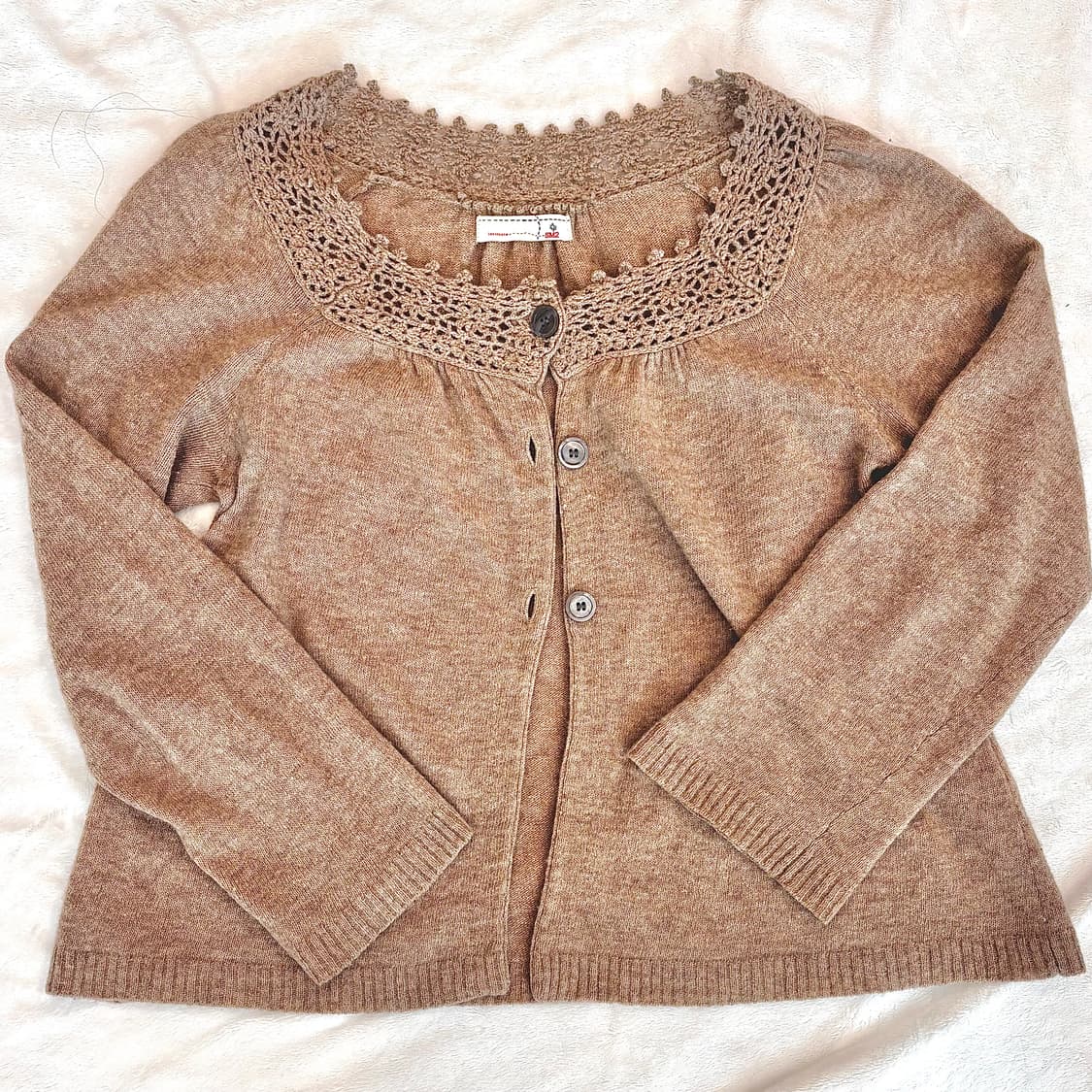 Sm2 사만사모스모스 레이스 브라운 모리걸 가디건 상품이미지1