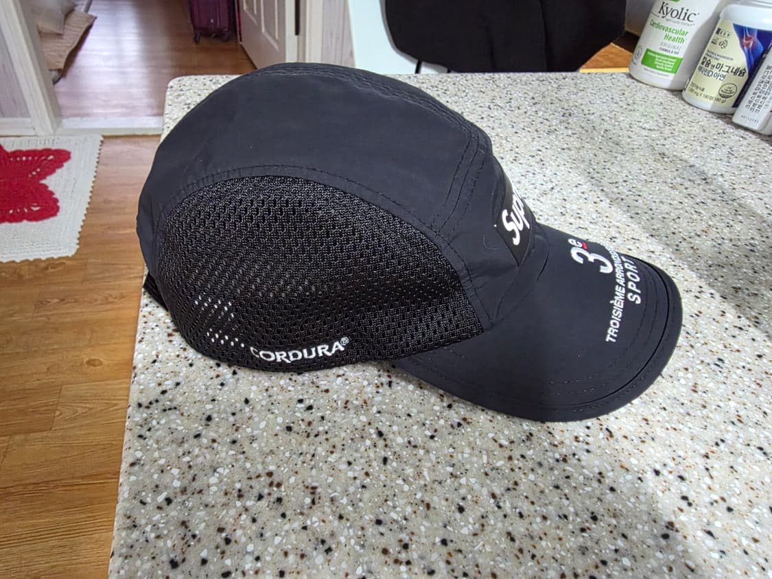 슈프림 메쉬 사이드 패널 캠프캡 블랙 - 24ss 상품이미지3