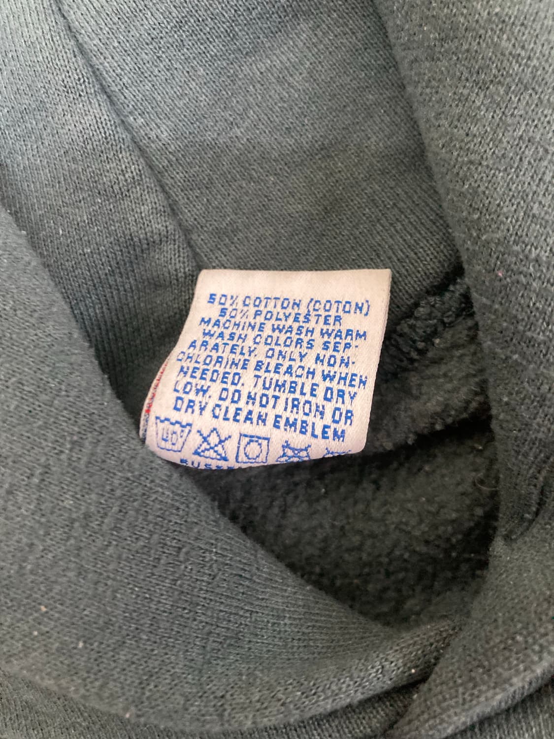 90s 러셀 후드 세이지그린 페인팅 상품이미지3