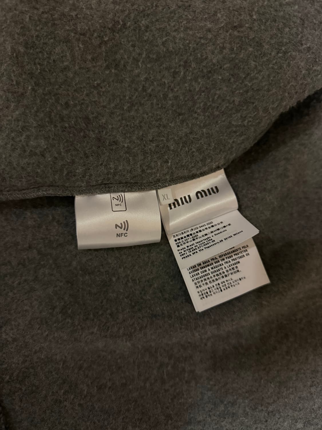 미우미우 플리스 집업 XL 상품이미지4