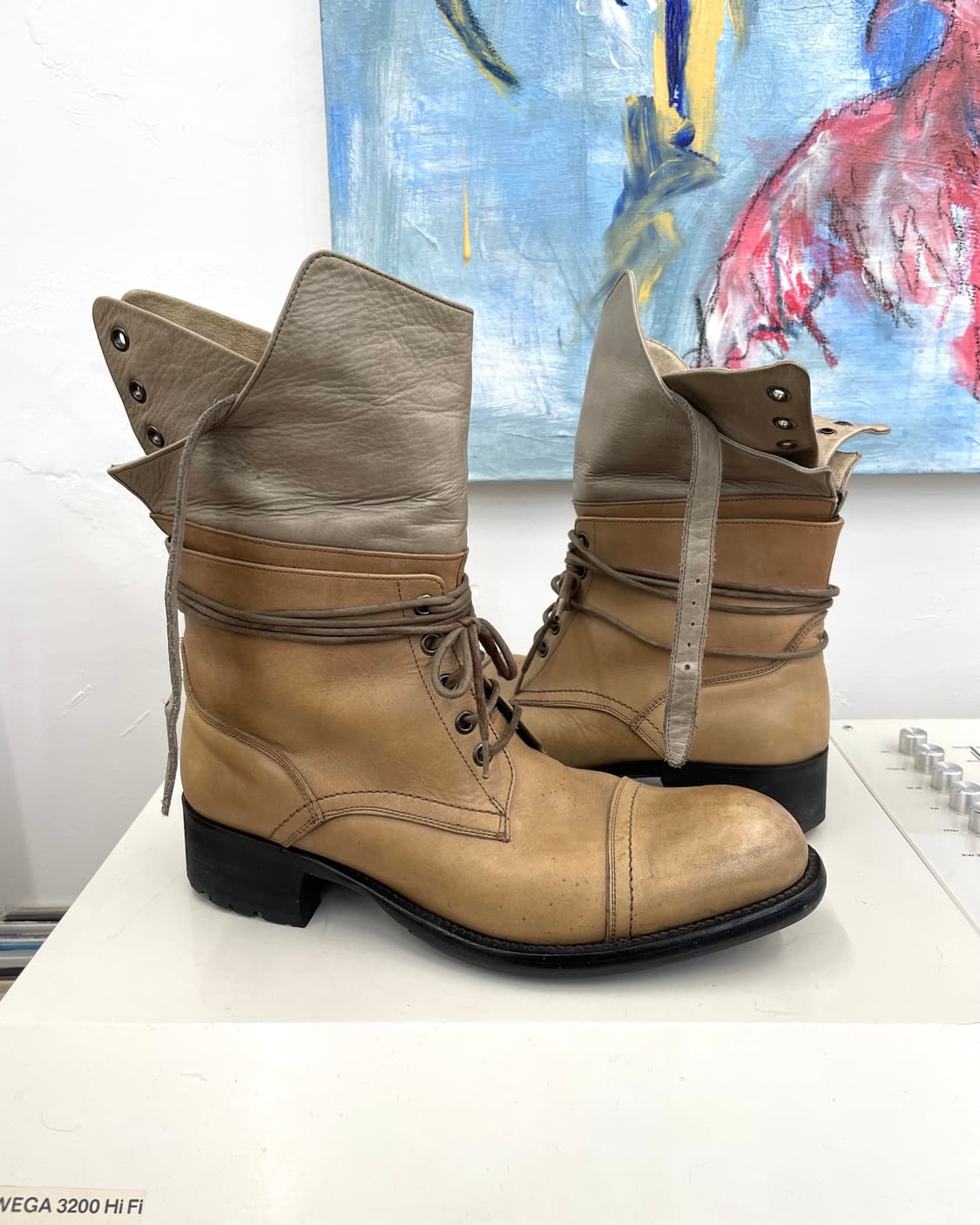 [250] 알프레도바니스타 레이어드 레더 부츠 상품이미지7