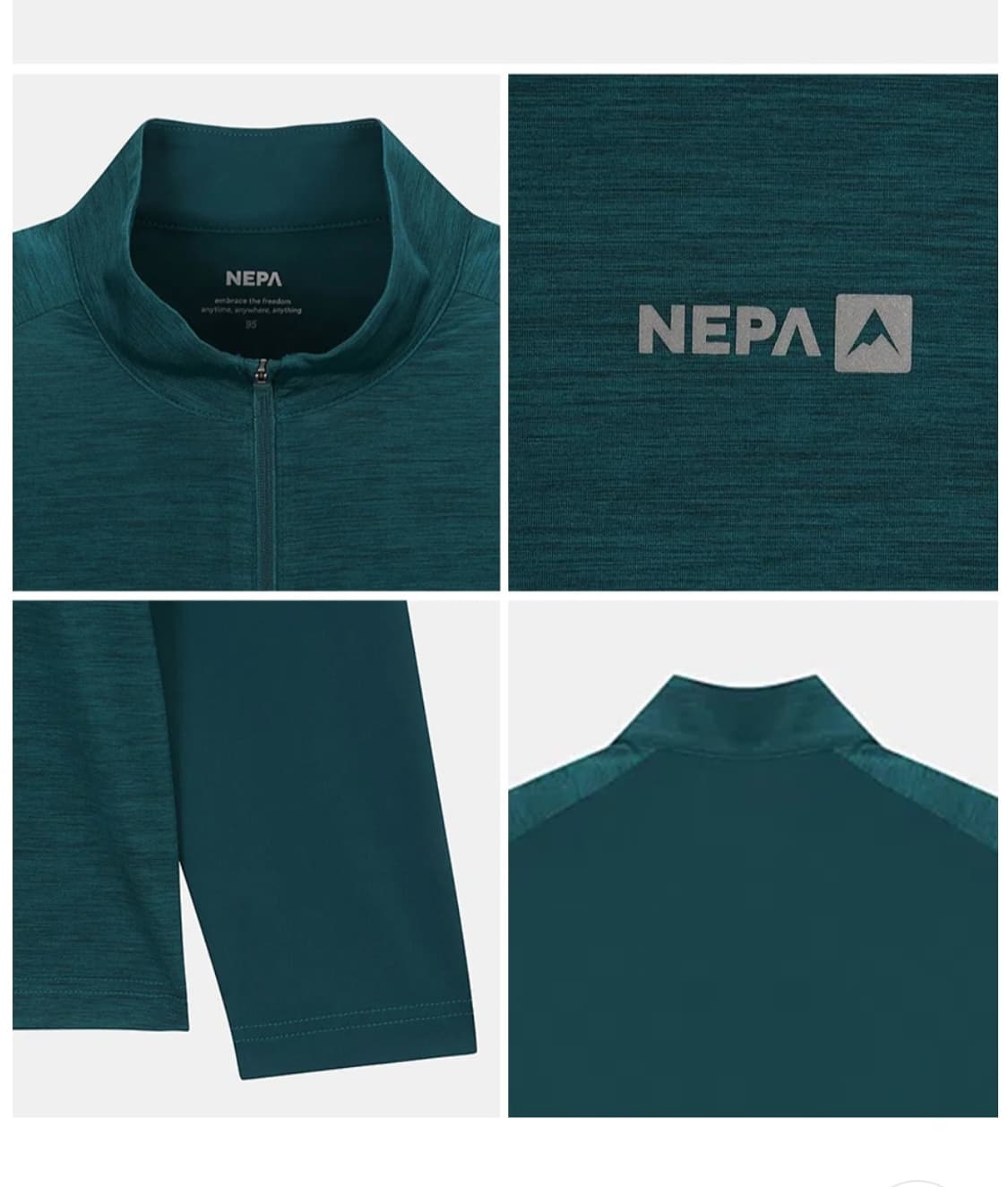 [95]네파 냉감 반집업 티셔츠 상품이미지3