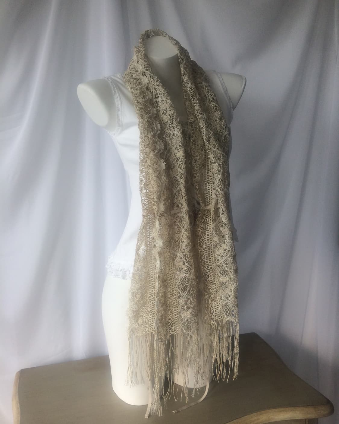 tied shirring point scarf 상품이미지2