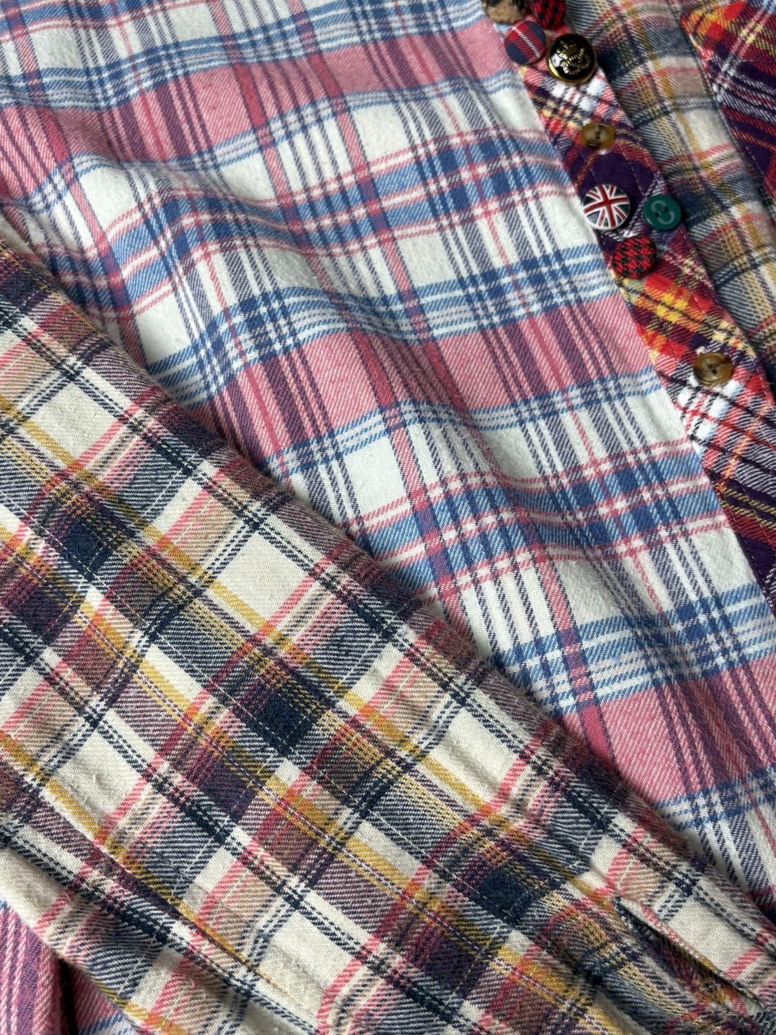 파스텔 체크 단추 셔츠 상품이미지9