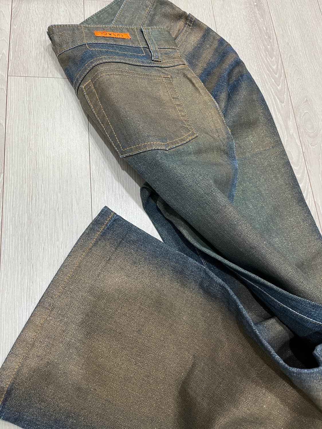 Gold pearl bootcut jeans 상품이미지7