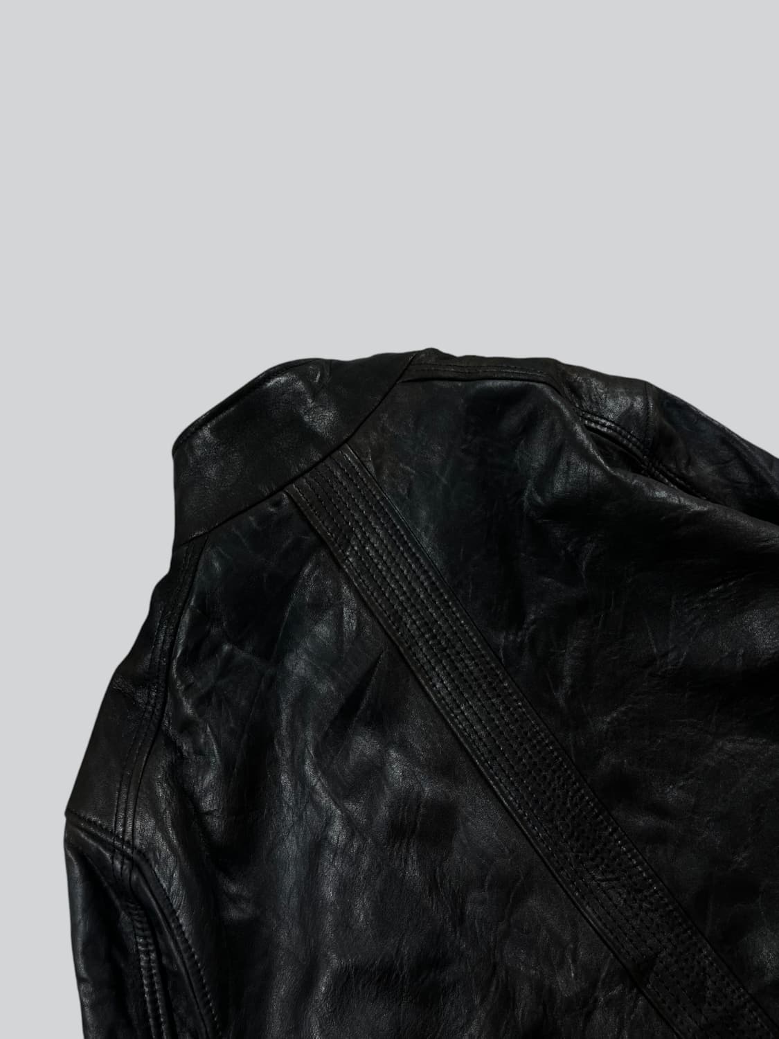 Mark NY 하이넥 집업 양가죽 자켓  상품이미지4