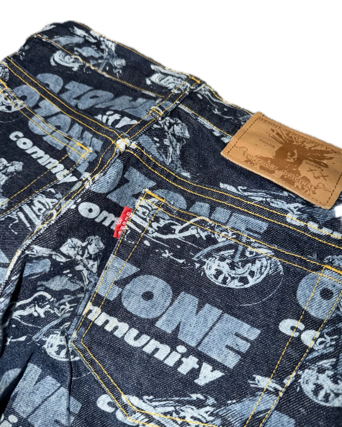 Ozone Community all over printed denim 상품이미지2