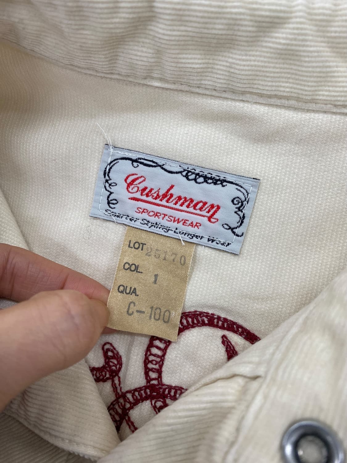 쿠시맨 체인 스티치 코듀로이 웨스턴 셔츠 상품이미지9