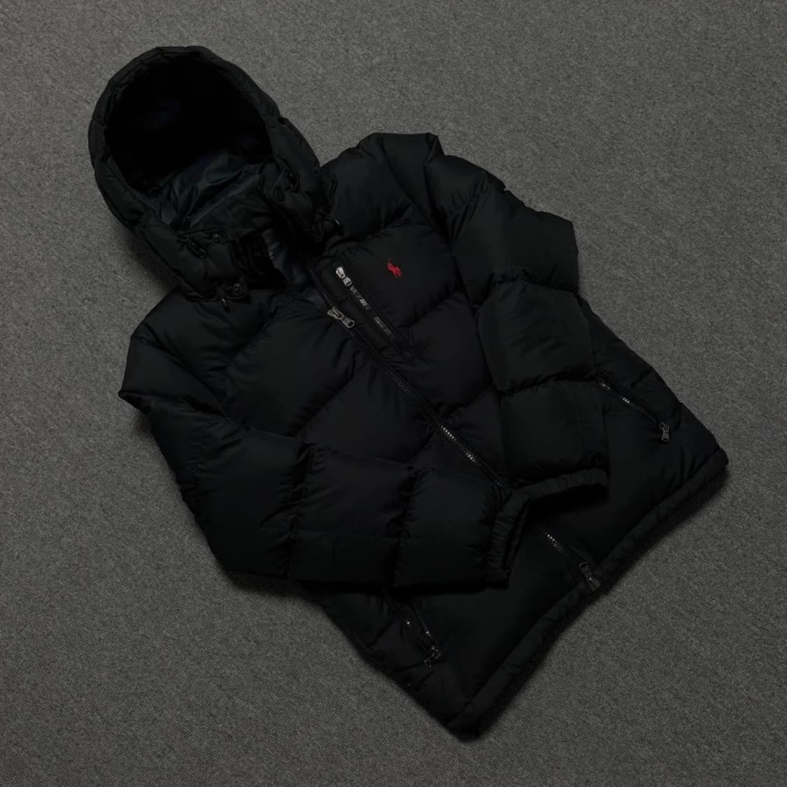 매장 구매) 폴로 다운 패딩 블랙 상품이미지1