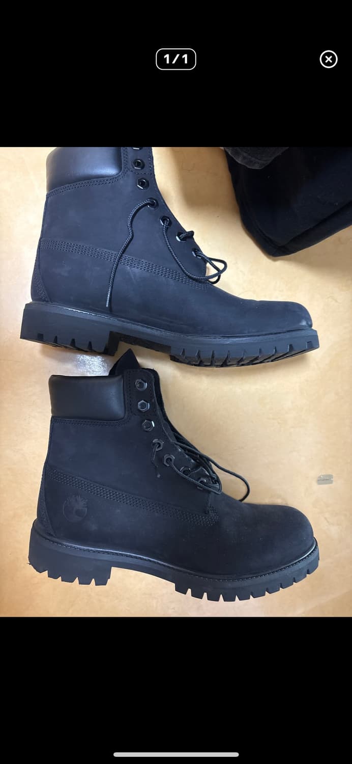 팀버랜드 프리미엄 6인치 워터프루프 부츠 블랙 -와이드 상품이미지3